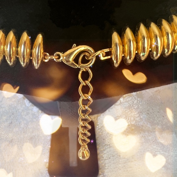 Domed Navette Contour Choker Necklace w/a Polished Finish - Picture 5 of 6